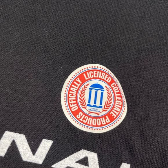 Vintage Michigan University Wolverines Champions 90s Black Big Logo Shirt XL NEW - Picture 2 of 6